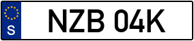 Trailer License Plate